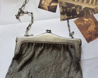 1920s original chainmail purse