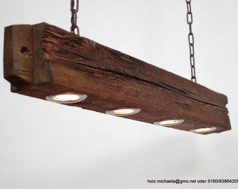 LED Lärchen Hängelampe Rustikal 100cm Massivholz Einzelstück