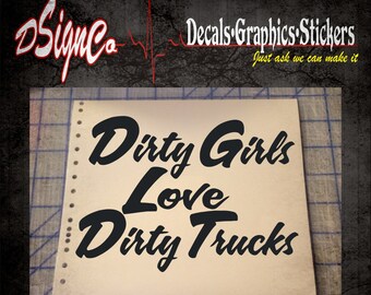 Dirty Trucks Vinyl decal Sticker