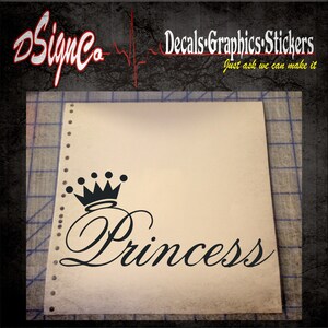 Princess Vinyl Decal Sticker