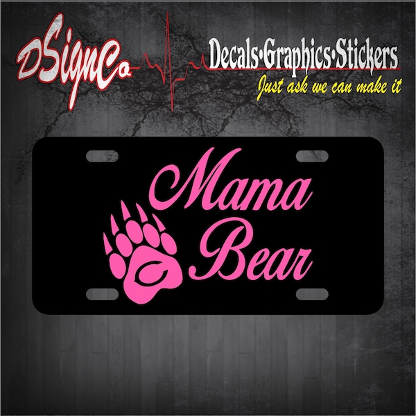 Chicago Bears Mama Bear License Plate
