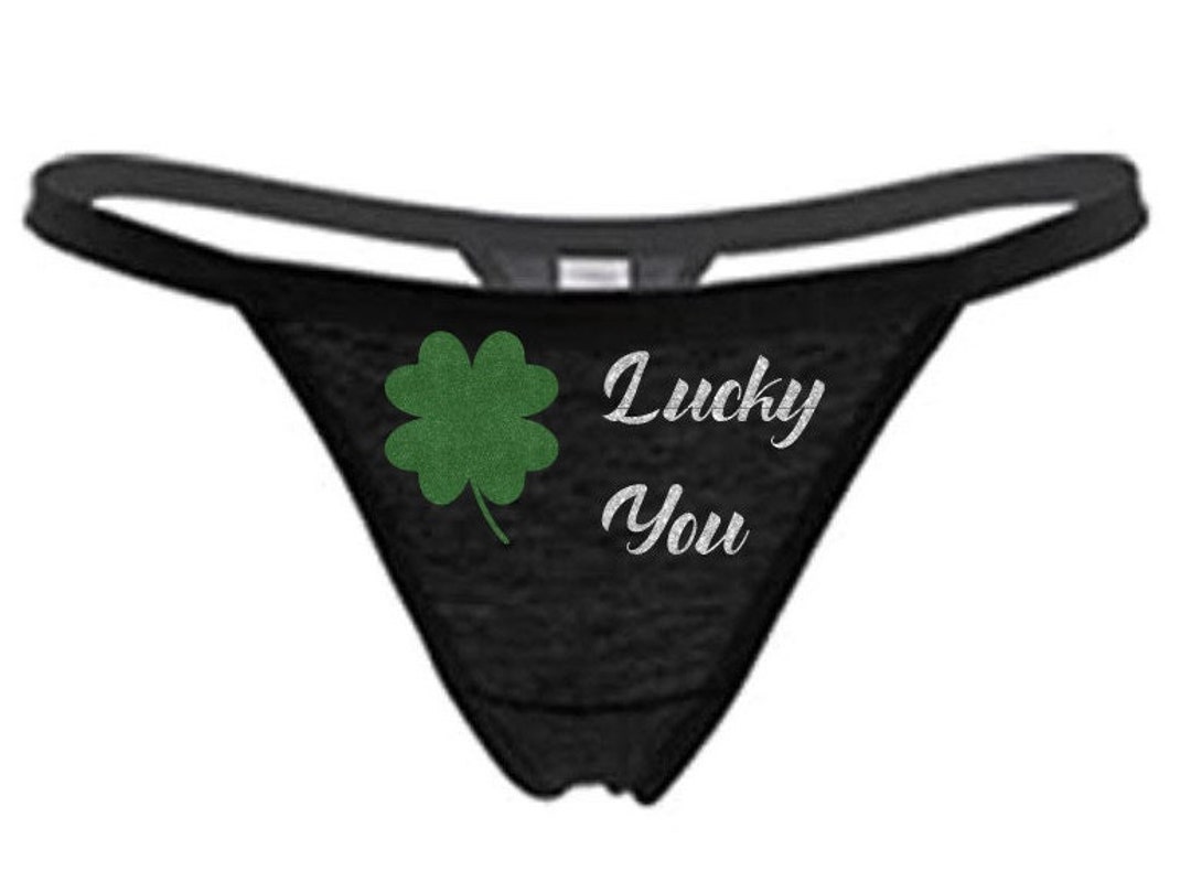 LUCKY YOU Glitter Shamrock St