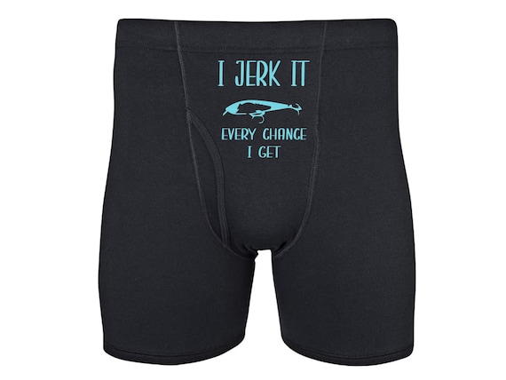 I Jerk It Every Chance I Get Fishing Lure Funny Boxers Men's Boxer