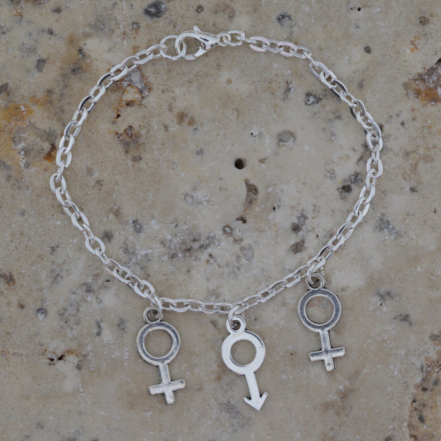 Hot Wife Bracelet Threesome Bracelet FMF Bracelet Silver Etsy