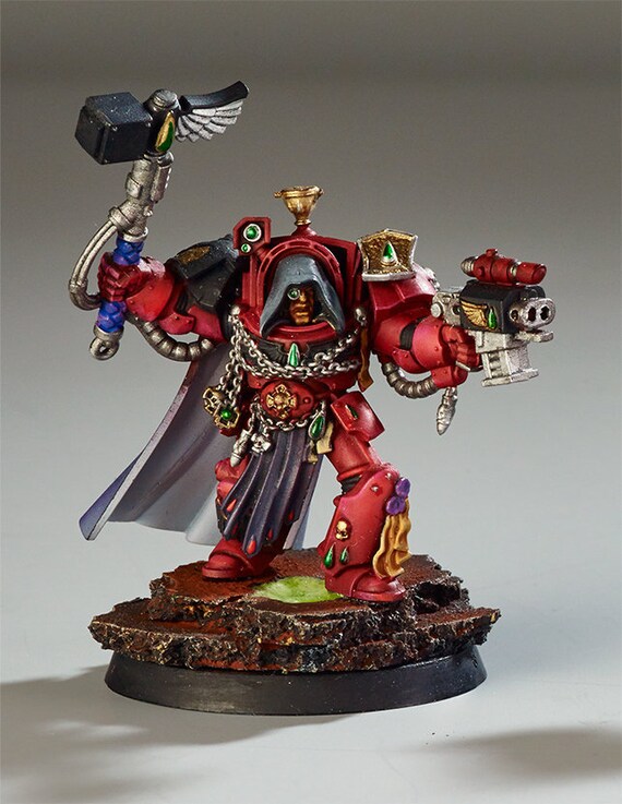 Warhammer 40K Blood Angels Captain in Terminator Armor Space Marines Marine