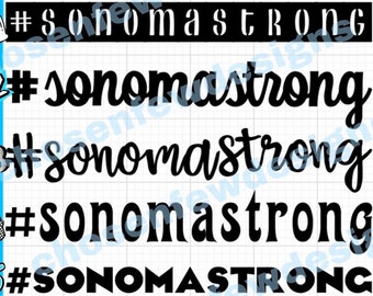 Sonoma Strong Decal