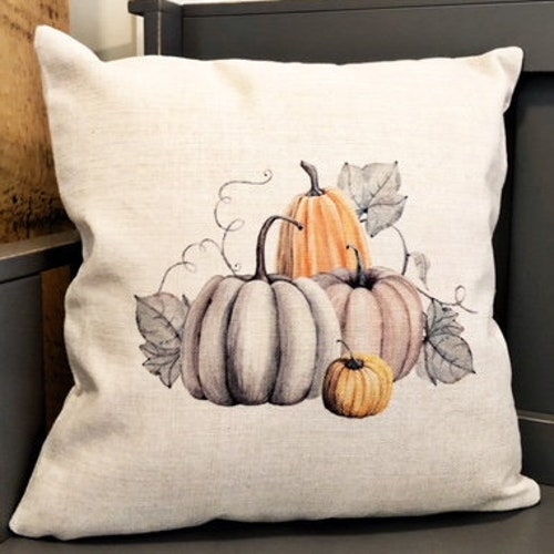 Fall Pillow Cover Pumpkin Pillow Cover Fall Decor Etsy