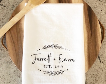Kitchen Decor Housewarming Gift Flour Sack Towel Banana Tea Towel Kitchen Towel Wedding Gift Dish Towel Wedding Favor