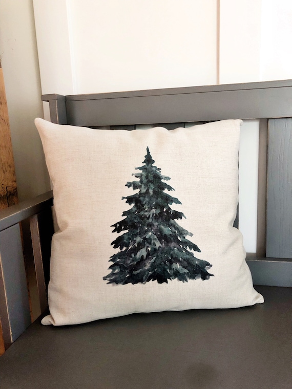 Christmas Tree Pillow Cover Winter Decor Pillow Cover Etsy