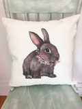 Easter Bunny Pillow Cover Decor - Easter Pillow Covers - Spring Pillows - Happy Easter Decor - Spring Decor Throw Pillows - Bunny Pillow