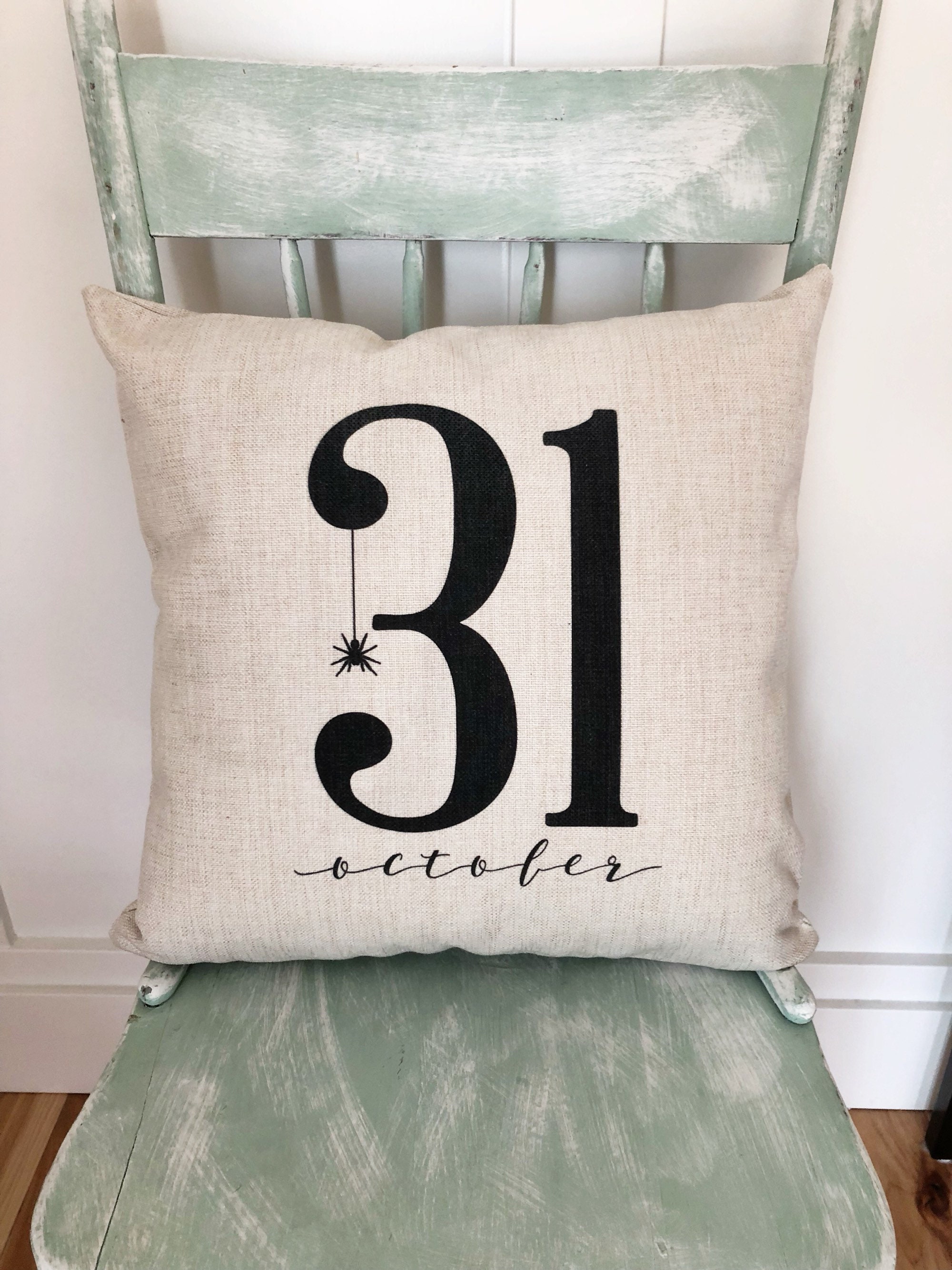 October Halloween Pillow Cover - Halloween Decor - Fall Pillow Cover …