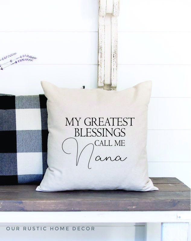 My Greatest Blessings Call Me Grandmother Decorative Motivational Pillowcases Livingroom