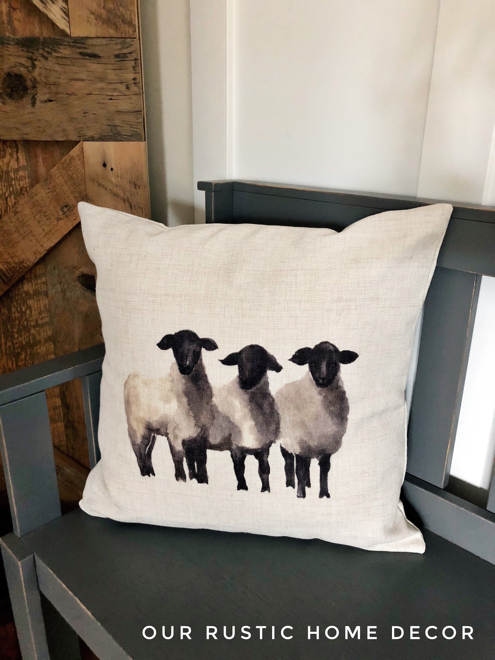 Sheep Farmhouse Pillows Farmhouse Pillow Cover Farm Animal Etsy