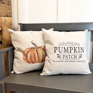 Pumpkin Patch Fall Pillow Cover Fall Decor Fall Pillow 