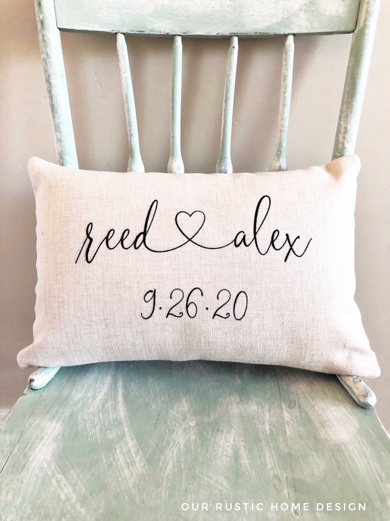 Personalized Wedding Gifts Pillow Cover Throw Pillow Cover Etsy