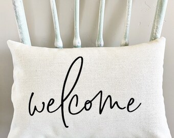 outdoor welcome pillow
