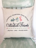 Easter Pillow Cover Decor - Easter Egg Farm Decor Cover - Spring Pillows - Happy Easter Decor - Spring Decor Throw Pillows - Bunny Pillow