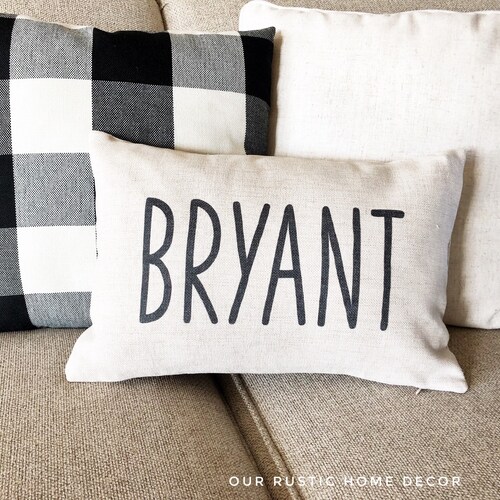 Personalized Pillow Name Pillow Etsy