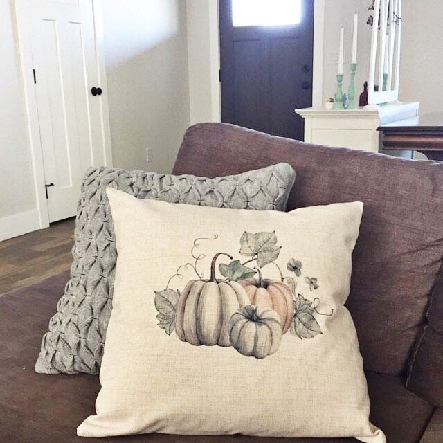 Heirloom Pumpkin Pillow Cover Fall Decor Fall Pillow Cover Etsy