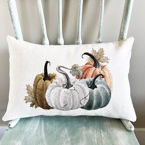 Heirloom Pumpkins Pillow Cover - Fall Decor - Vintage Pumpkin Pillow Cover - Autumn Decor Farmhouse Decor Thanksgiving Decor