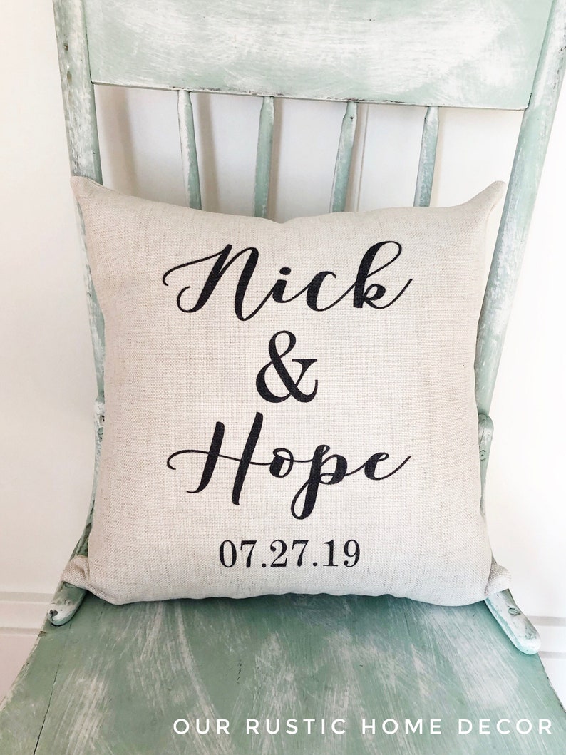 Name Pillow Covers Personalized Pillow Name Throw Pillow Etsy