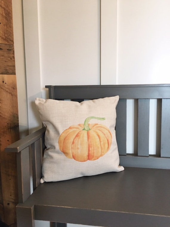 Pumpkin Pillow Cover Fall Decor Fall Watercolor fall pumpkin pillow cover