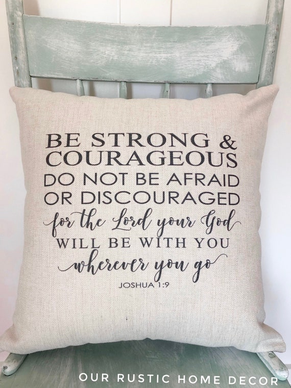 Strong & Courageous {Cushion Cover} Strong & Courageous {Cushion Cover}