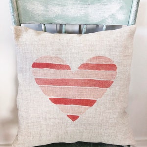 Heart Pillow Cover - Valentine&#39;s Day Decor - Heart Pillow Gift for Her - Gift for Him - Wedding Gift - Valentines Pillow Cover Decoration