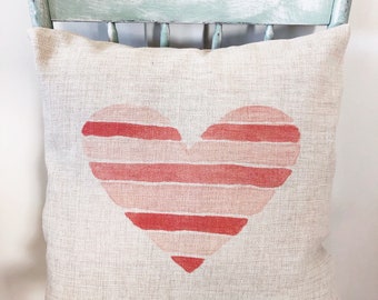 heart shaped pillow case