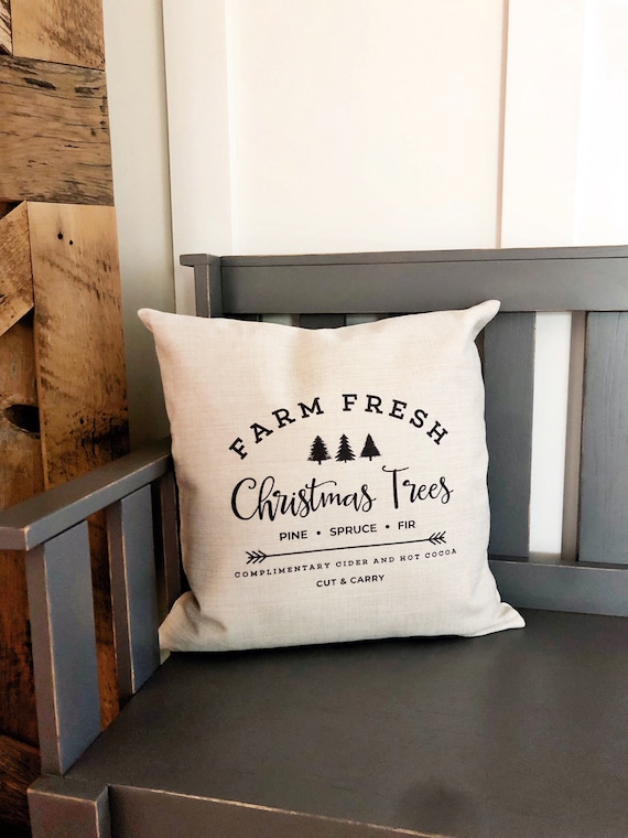 Christmas Pillow Farm Christmas Tree