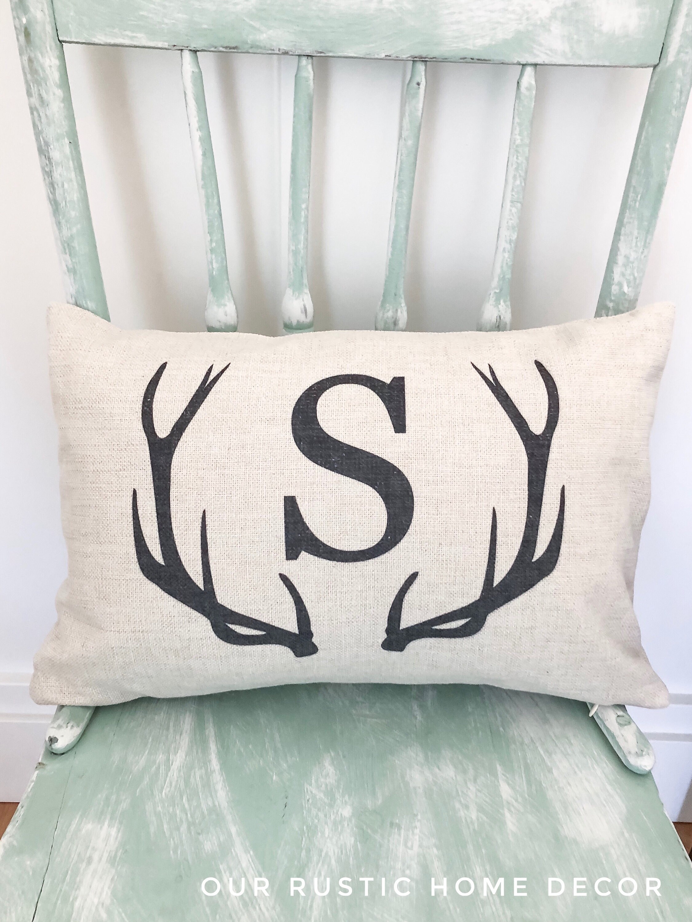 Antler pillow cover Clearance