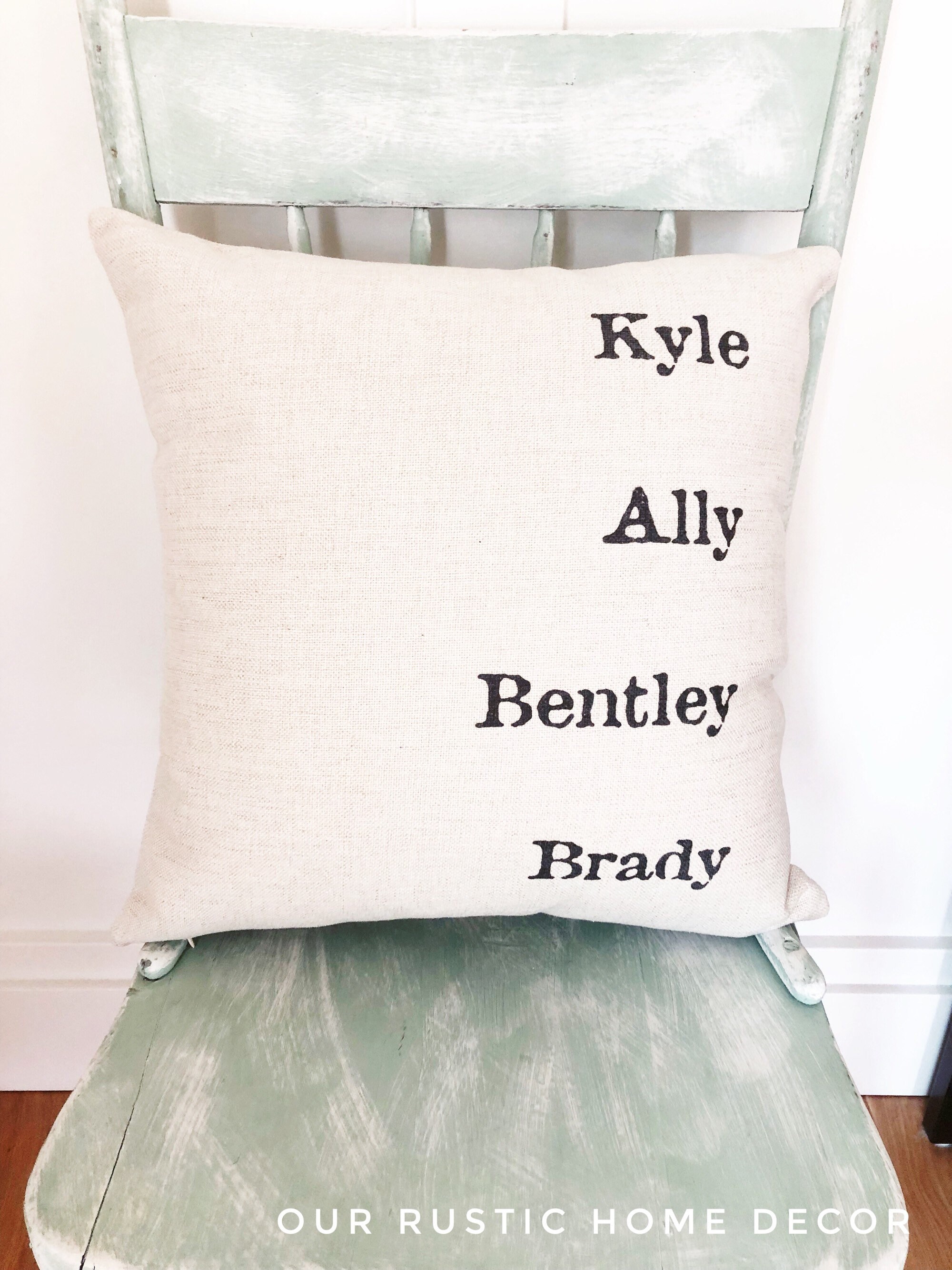 Name Pillow Covers Personalized Name Pillow Name Throw Etsy