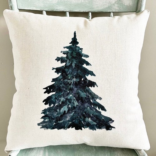 Christmas Tree Pillow Cover Winter Decor Pillow Cover Etsy