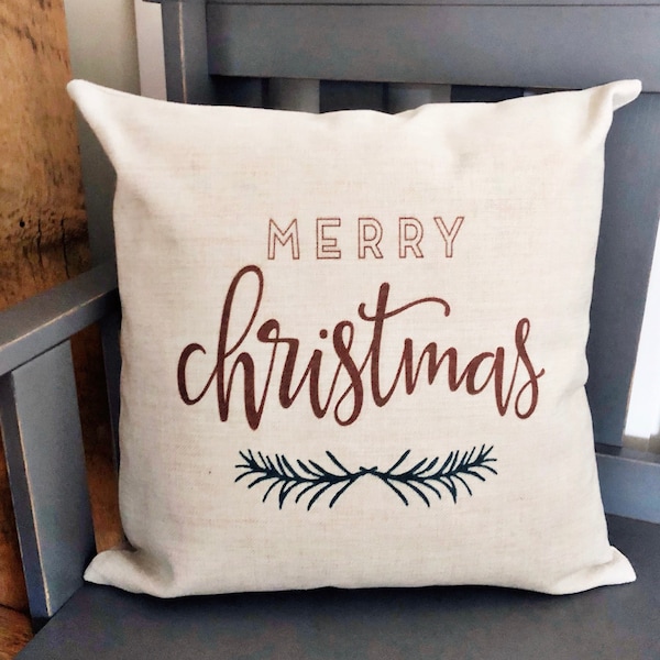 God Jul Linne Örngott - Rustik Lantlig Inredning