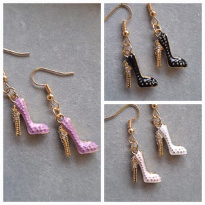 High Heel Shoe Dangle Earrings