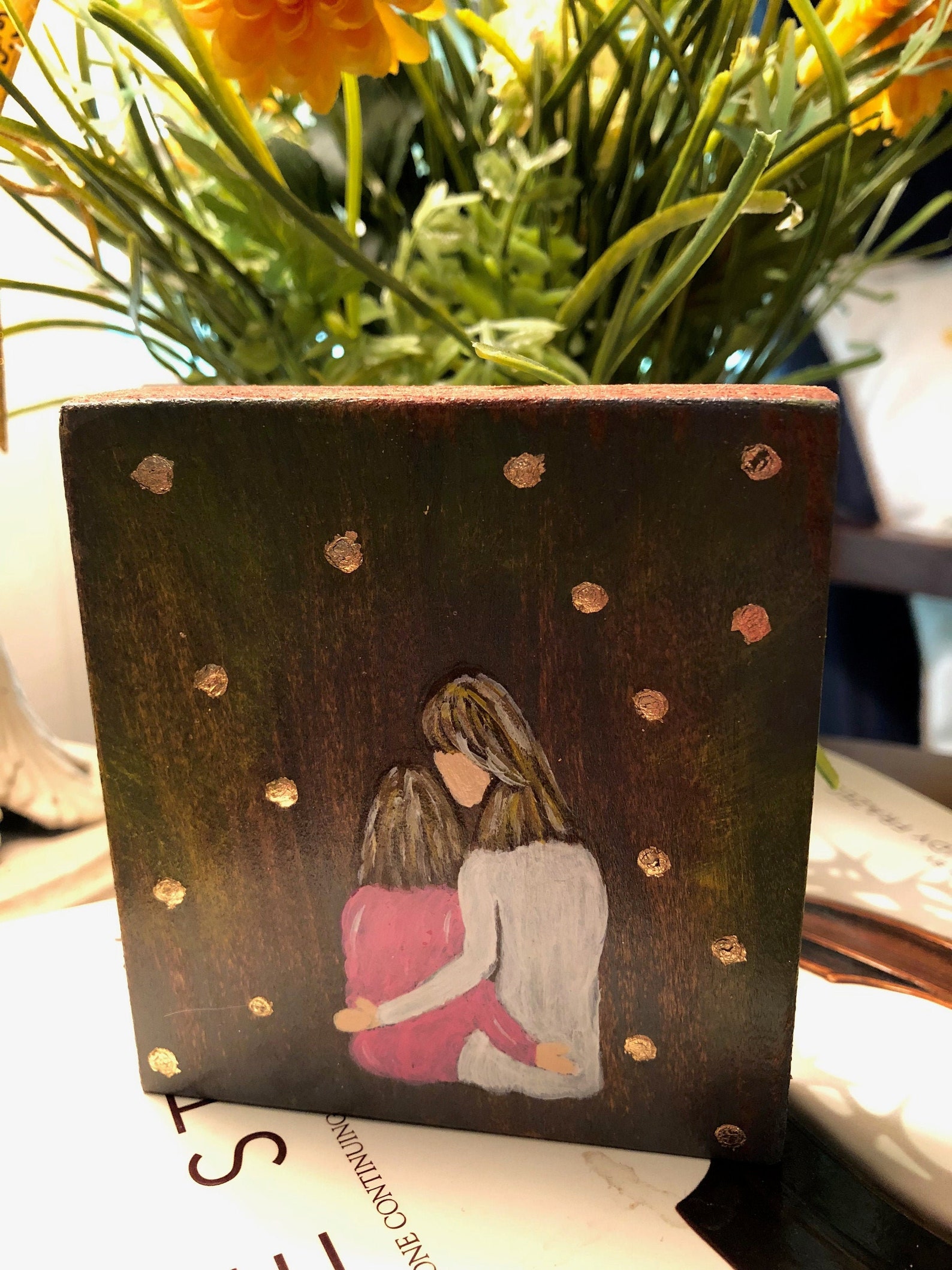 Mother/daughter Love Home Decor Wall Art Etsy