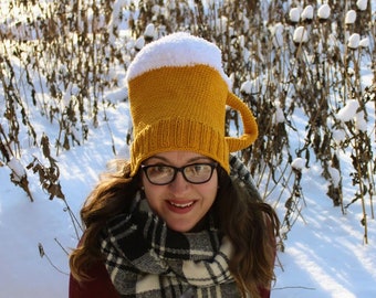 Adult crochet Beer Mug Hat ~ Bierkrug Hut für Erwachsene ~ Oktoberfest Hat