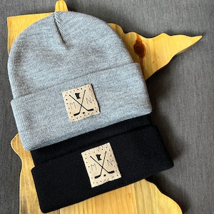 Hockeymuts voor heren ~ Aangepaste Minnesota Hockey-patch