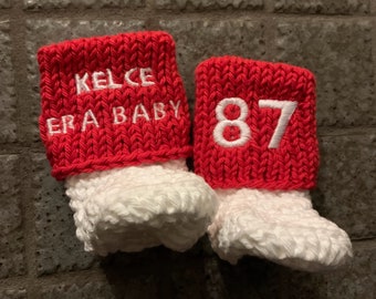 Kelce Era Baby 87 & 89 Baby Booties ~ Traylor Baby Booties