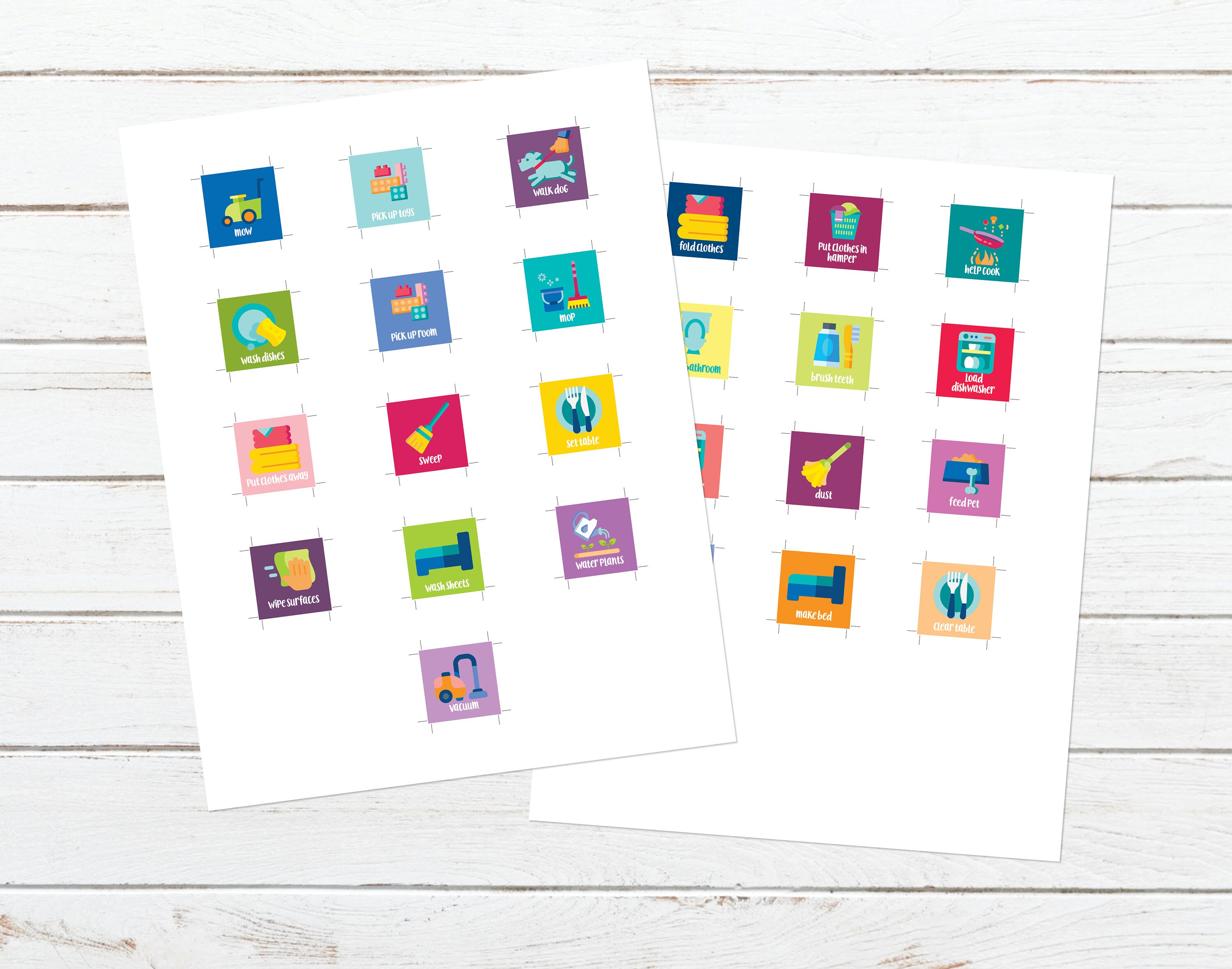 Printable Chore Chart Chore Chart Magnet Prints All Ages - Etsy