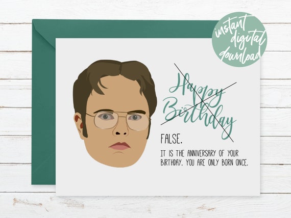 The Office It Is Your Birthday Template from i.etsystatic.com