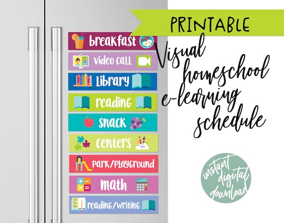 Free Printable Visual Schedule For Homeschool