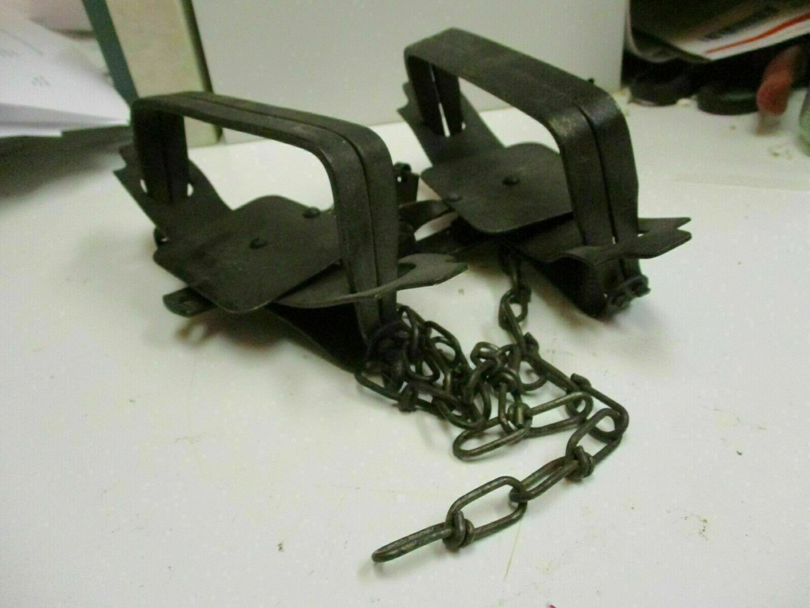 Vintage animal leg trap decoration fur trade 2 pack Etsy