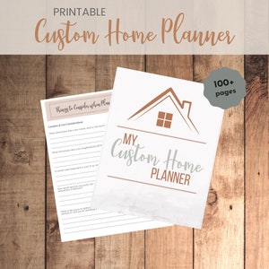 Custom Home Planner | Printable Home Building Binder | Home Build Guide | New Home Planner | Home Management Binder | Moving Planner