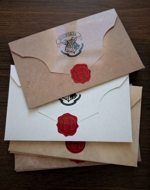 Download Printable Hogwarts Envelopes Acceptance Letter Harry Potter Etsy