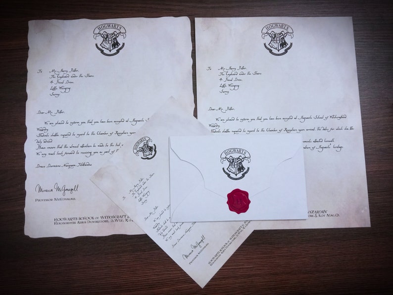 Download Printable Hogwarts Envelopes Acceptance Letter Harry ...