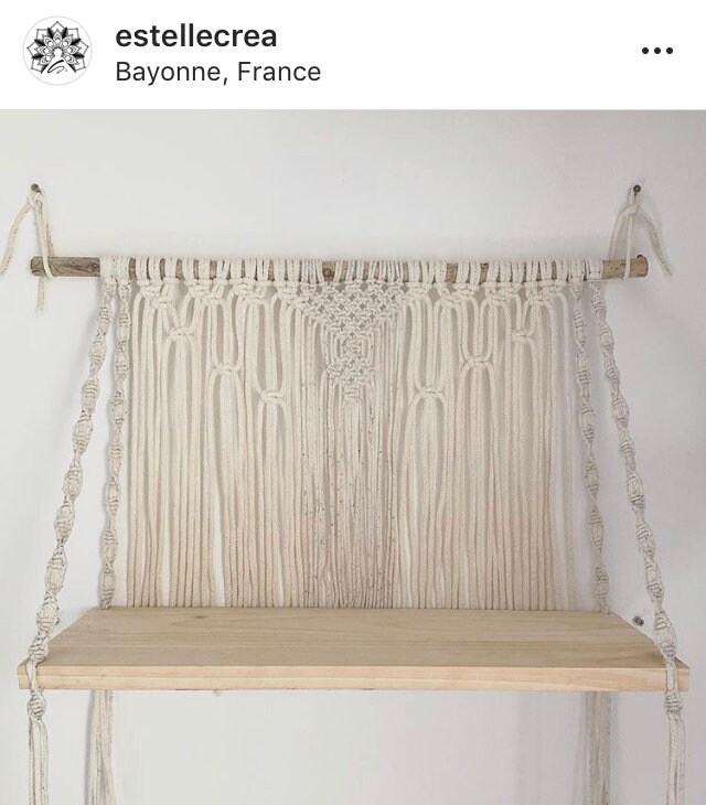 Etagere en Macrame