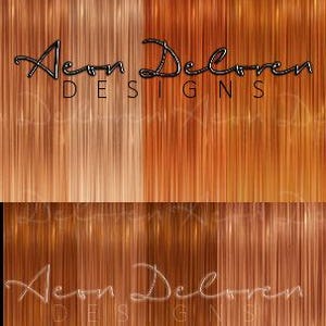 May include: A digital background image with a vertical striped pattern in shades of brown and orange. The image is divided into two sections, with the left side being a lighter shade of brown and the right side being a darker shade of orange. The text "Aeon Deloren Designs" is centered in the image.
