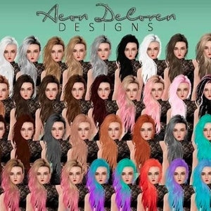 Hair Texture PSD Generator imvu secondlife