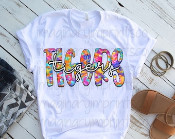 Tigers tie dye png - Sublimation design - Digital design - Sublimation - DTG printing - Sublimation png - Tigers sublimation design
